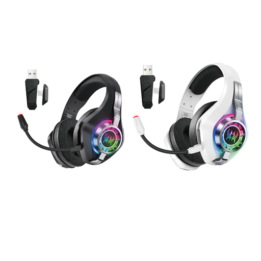 [6290132596326] Auricular Inalambrico Gamer Retroiluminado PC PS4 con Cable Desmontable GS400 Ultra