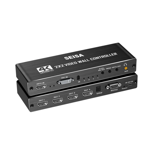 [6290132597996] Splitter Hdmi 4K 1x4 Dvi In Aux RS32 SM-PJ0202
