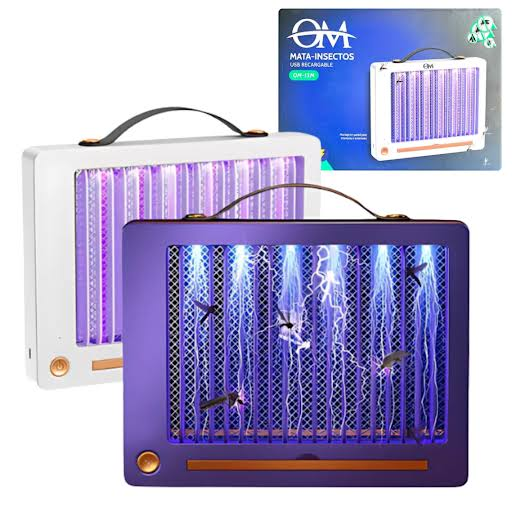 [6918320552298] Lampara Mata Mosquitos Recargable 220v OM-13M (20x26cm